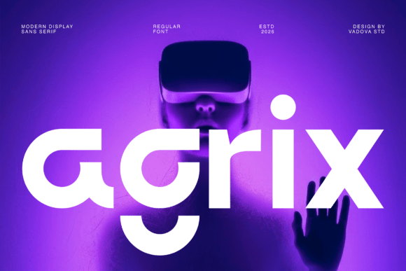 Agrix: A Futuristic Sans Serif for Bold Brand Identities
