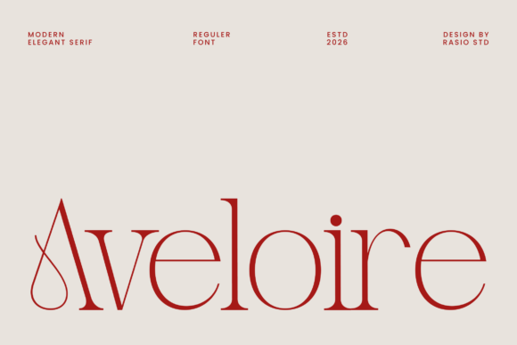 Aveloire: A Refined Serif Font for Polished Branding