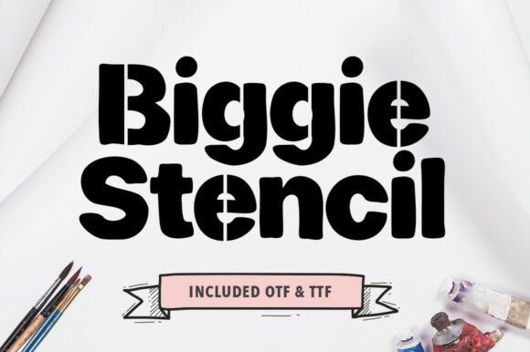 Biggie Stencil: A Bold Sans Serif Typeface for Editorial Impact