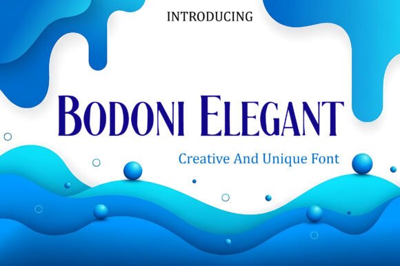 Bodoni Elegant: A Serif Font That Elevates Handmade Design