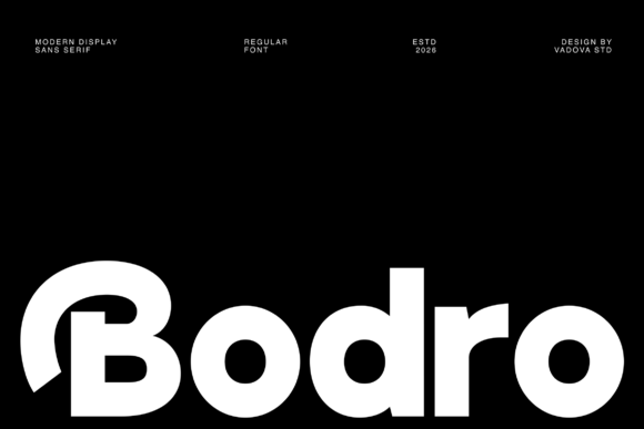 Bodro: A Bold Sans Serif Font That Builds Brand Trust