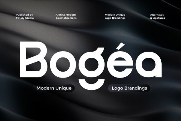 Bogea: A Modern Geometric Sans for Logo Design