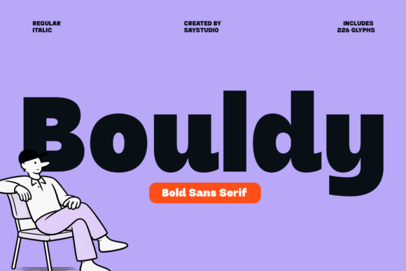 Bouldy: A Bold, Friendly Sans Serif for Thoughtful Design