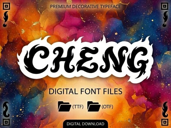 Cheng: A Bold Decorative Typeface for Memorable Branding