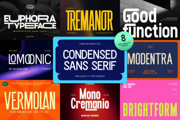 Condensed Sans Serif Bundle: Your Go-To Typeface for Scroll-Stopping Marketing