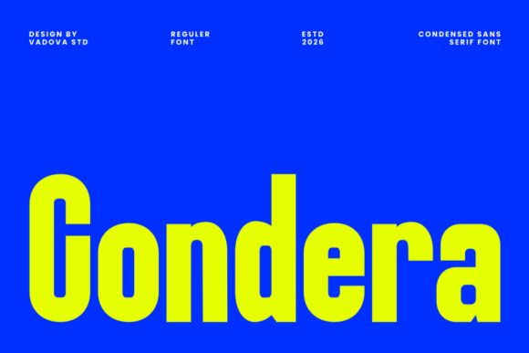 Condera: A Bold Sans Serif Font for Scroll-Stopping Marketing