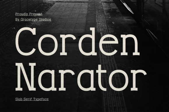 Corden Narator: A Slab Serif That Anchors Your Handmade Brand