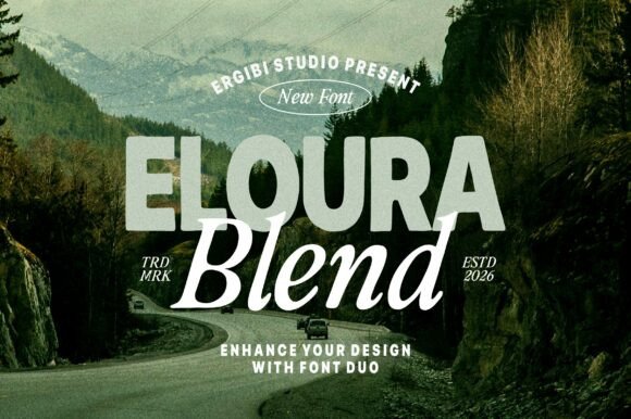 Eloura Blend: A Thoughtful Serif + Sans Font Duo for Makers