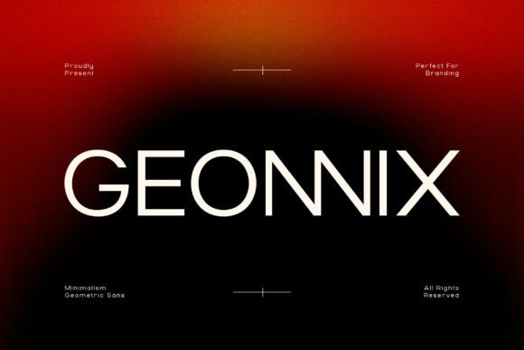 Geonnix: A Clean, Confident Sans Serif Typeface for Digital Brands