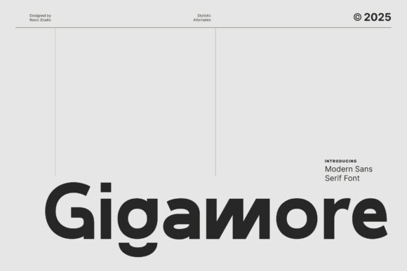 Gigamore: A Modern Sans Serif That Makes Your Brand Look Polished
