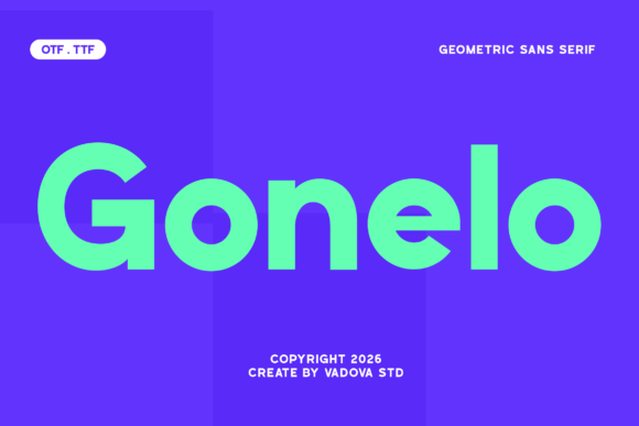 Gonelo: A Bold, Modern Sans Serif for Real Branding Work