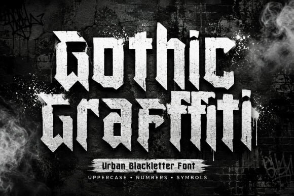 Gothic Graffiti: A Bold Blackletter Font for Digital Impact
