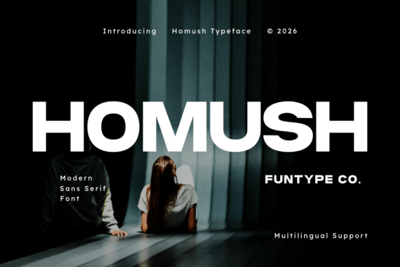 Homush: A Modern Sans Serif Font That Elevates Your Brand