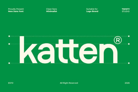 Katten: A Sans Serif Font That Breathes With Your Words