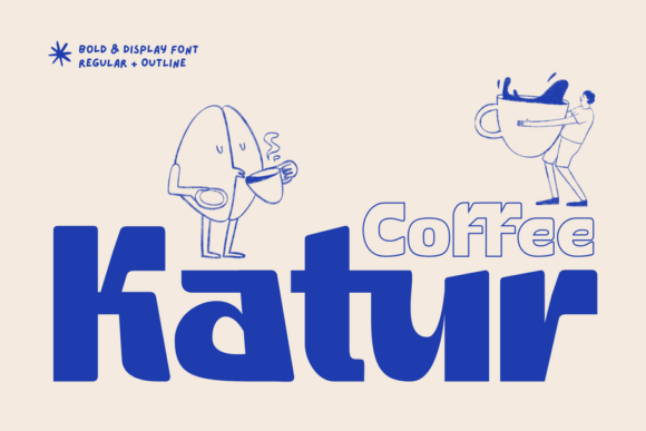 Katur Coffee: A Bold Display Font for Modern Web Brands