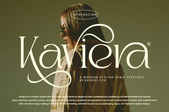 Kaviera: A Refined Serif Font for Confident Digital Branding
