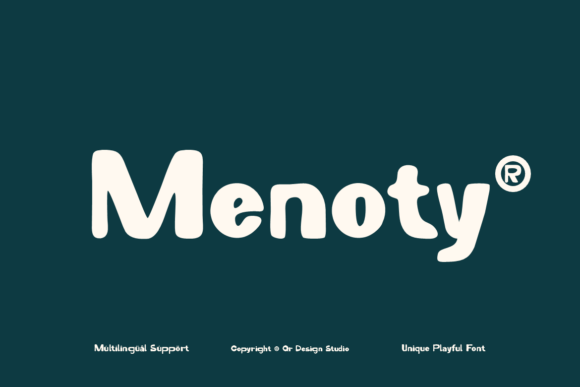 Menoty: A Friendly Display Typeface for Campaign Headlines