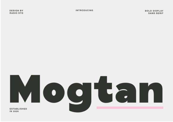 Mogtan: A Bold, Modern Sans Serif for Real Branding Work