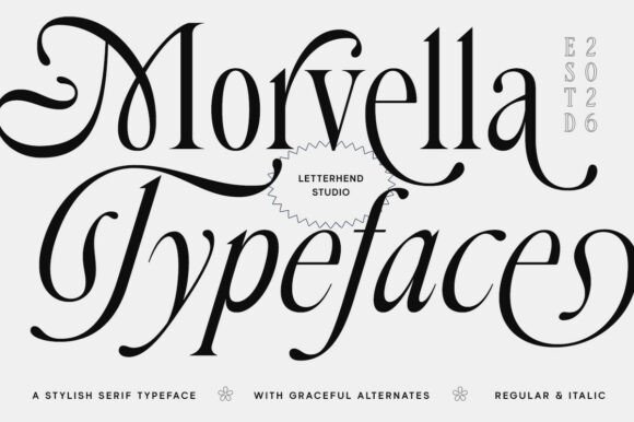 Morvella: A Serif Typeface That Elevates Real Branding Work