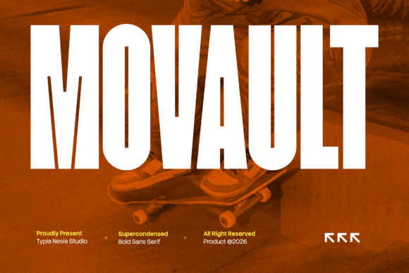Movault: A Bold, Modern Font for Small Business Branding