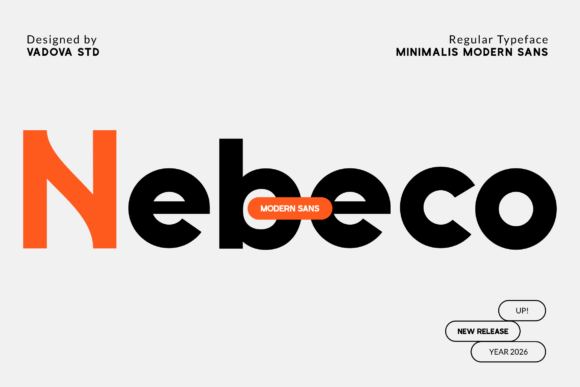 Nebeco: A Clean, Confident Sans Serif for Modern Branding