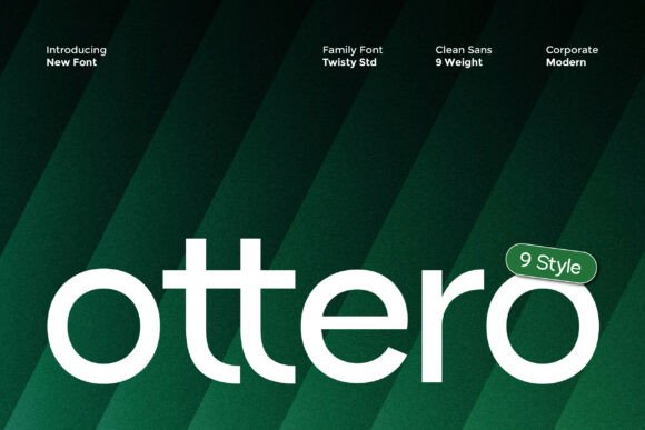 Ottero: A Clean Sans Serif Font for Digital Clarity