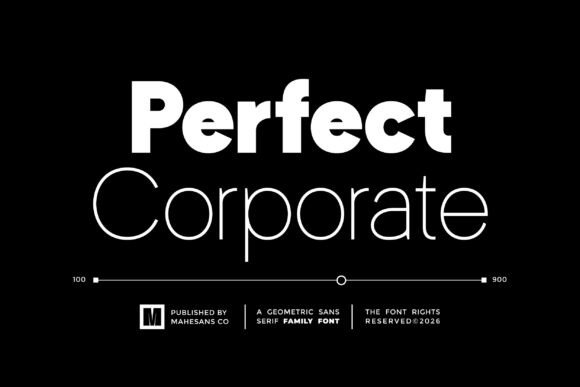 Perfect Corporate: A Modern Sans Serif for Confident Digital Brands