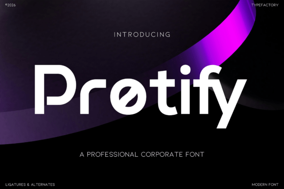 Protify: A Modern Sans Serif for Real Branding Work