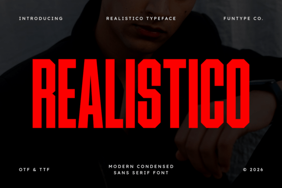 Realistico: A Bold Sans Serif Font for Handmade Labels & Printables