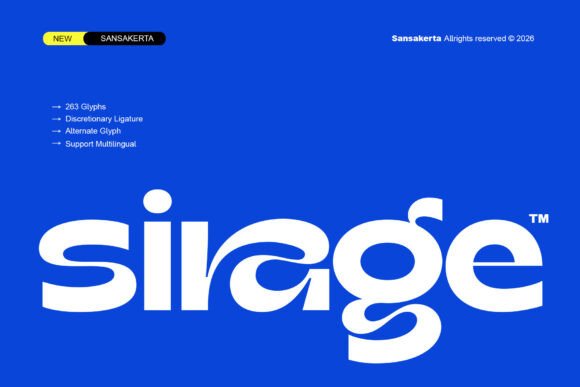 Sirage: A Bold, Modern Sans Serif Font for Small Business Brands