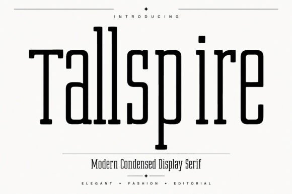 Tallspire: A Modern Serif Display Font for Editorial Clarity