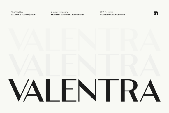 Valentra: A Clean, Confident Sans Serif for Campaign Clarity