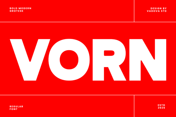 Vorn: A Bold Sans Serif Font for Scroll-Stopping Marketing